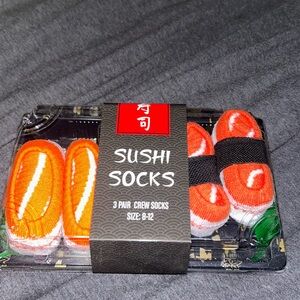 MAD Engine Sushi Socks (3). NIB